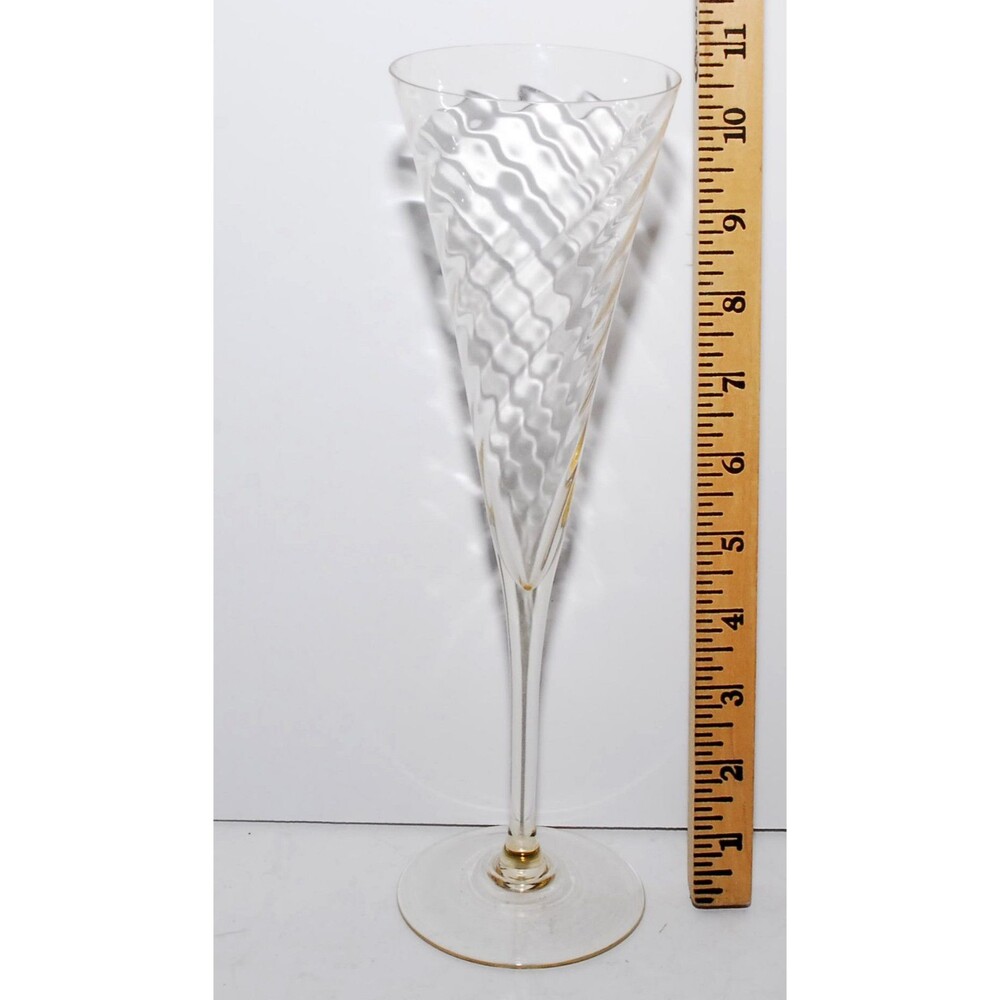 Sasaki Japan  Reflections Clear Wine Glass  11"  FLUTE